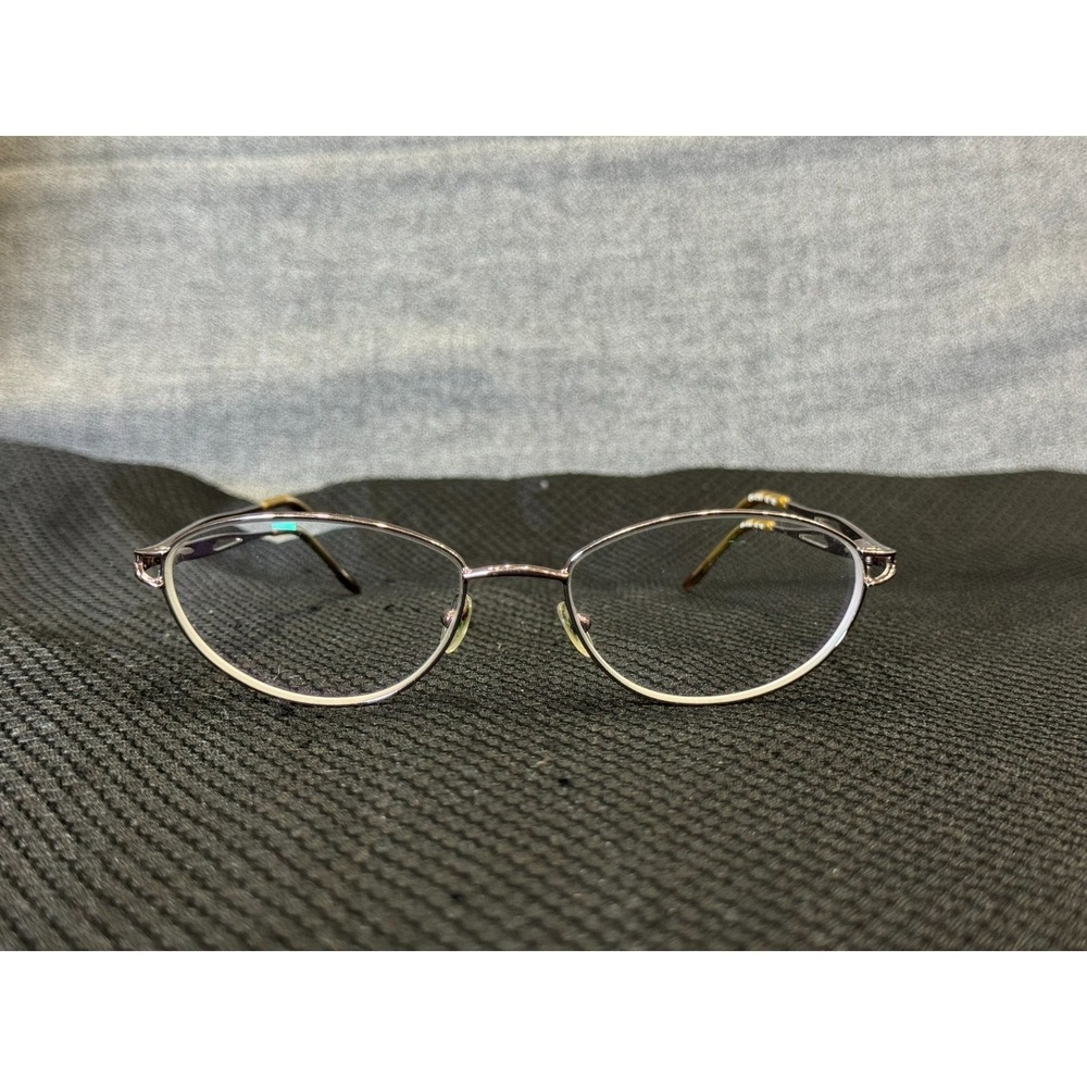 Vintage Elizabeth Arden EA-1016-1 Women Gunmetal Oval Eyeglasses Frame 52-17-130